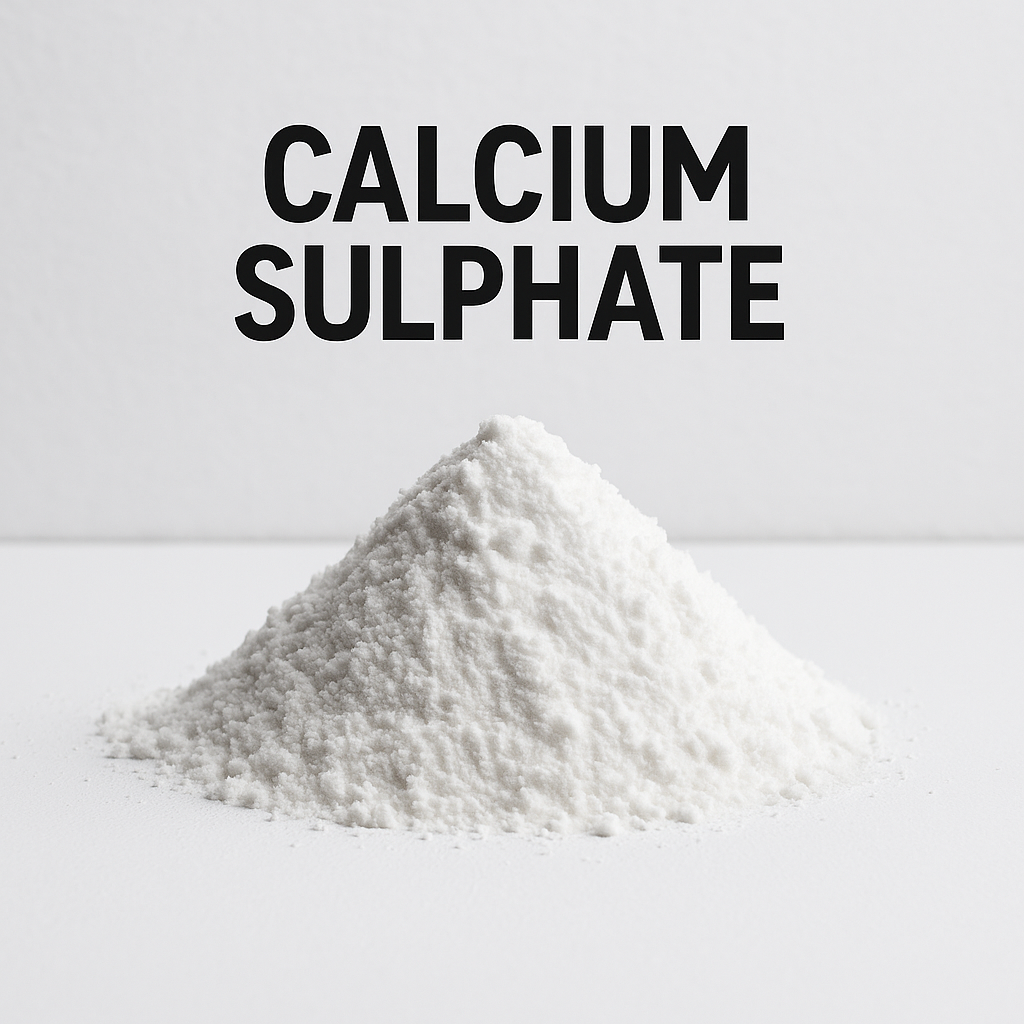 Calcium Sulphate – High-Purity Gypsum Powder for Industrial, Construction, Food & Pharma Use