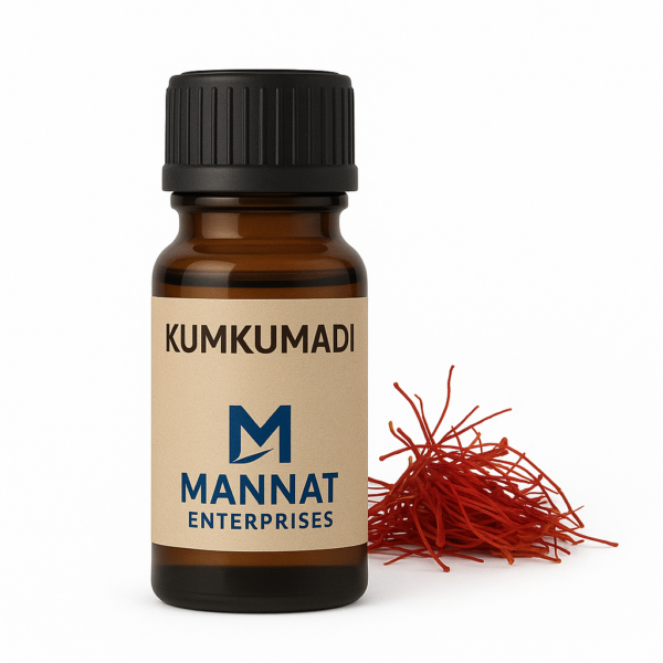 kumkumadi oil, kumkumadi essential oil, saffron facial oil, ayurvedic face oil, oil for glowing skin, oil for pigmentation, anti-aging oil, herbal glow oil, kumkumadi oil manufacturer, third party skincare supplier, mannat enterprises kumkumadi oil, kumkumadi tailam