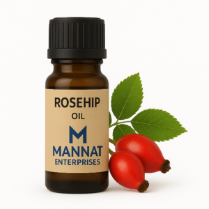 rosehip oil, rosa canina oil, cold pressed rosehip oil, oil for scars and stretch marks, natural glow oil, oil for dark spots, anti-aging face oil, third party rosehip oil supplier, mannat enterprises rosehip oil, vitamin c face oil, oil for pigmentation