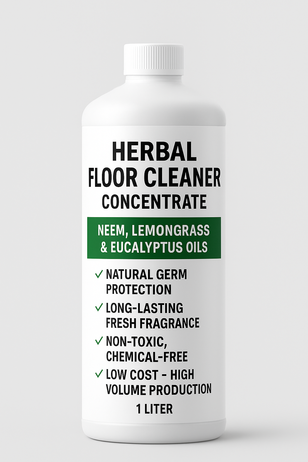 herbal floor cleaner concentrate, neem lemongrass eucalyptus cleaner, eco floor disinfectant, chemical free mop liquid, non toxic cleaner base