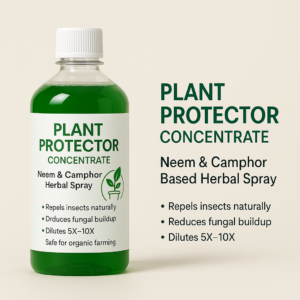 plant protector concentrate, neem camphor insect spray, organic pest control base, natural plant care solution, anti fungal garden spray, leaf cleaner concentrate