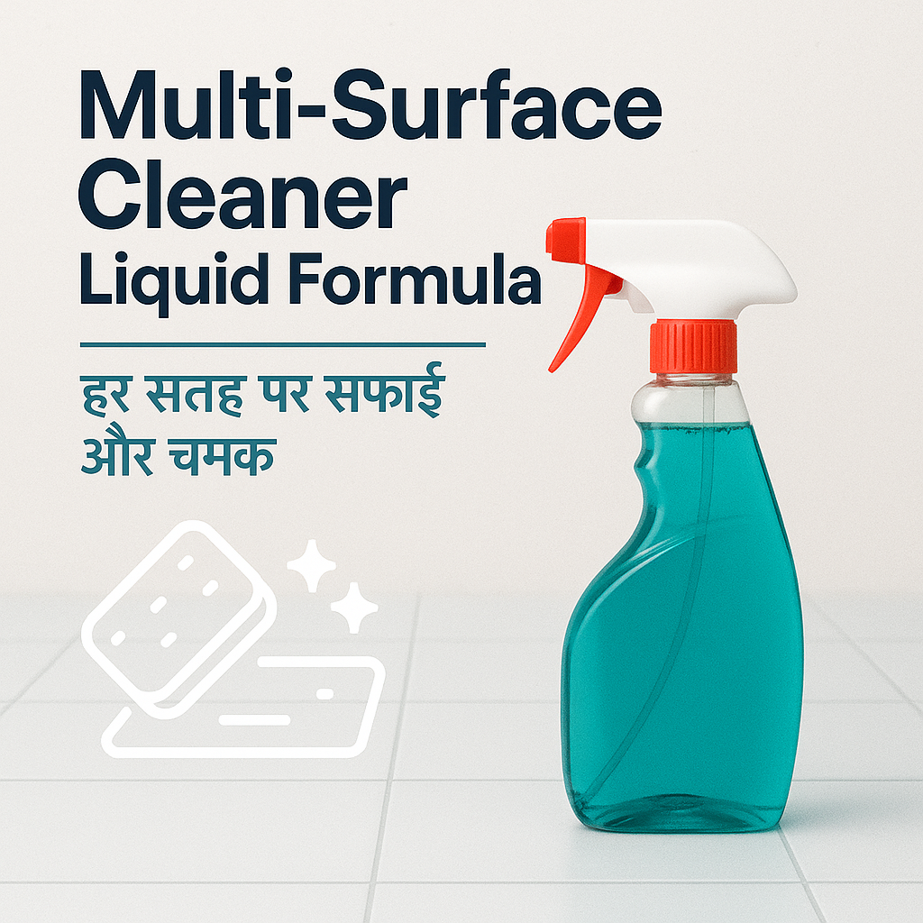 Multi-Surface Cleaner Liquid Formula, How to Make Multi-Surface Cleaner, All Purpose Cleaner Formula, Surface Cleaning Liquid, DIY Surface Cleaner, Multi Surface Cleaning Solution, Natural Surface Cleaner, Homemade Multi-Surface Cleaner, Surface Cleaner for Home and Office, Shine Restoring Cleaner, Eco Friendly Surface Cleaner, Surface Cleaner Manufacturing Formula, Kitchen and Floor Cleaner, Safe Surface Cleaning Liquid, Multipurpose Cleaner for Daily Use