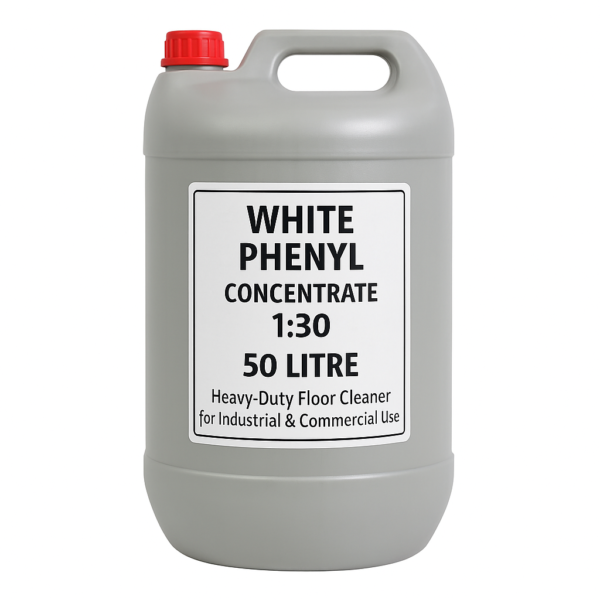 White Phenyl Concentrate 1:30 – 50 Litre | Heavy-Duty Floor Cleaner for Industrial & Commercial Use