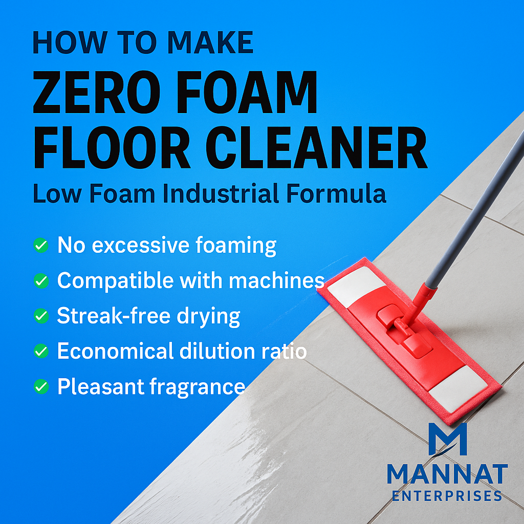 How to Make Zero Foam Floor Cleaner at Home – Low Foam Industrial Formula