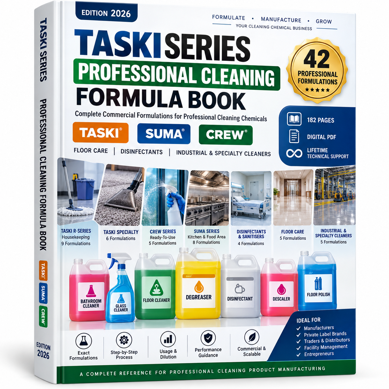 42 Professional Commercial Cleaning Formulations