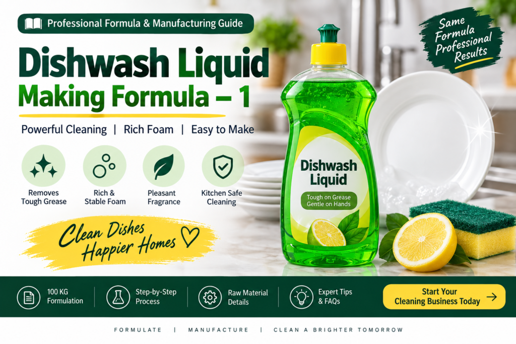 dishwash liquid making formula, dishwashing liquid formulation, dishwash liquid manufacturing process, dishwash liquid formula 100 kg, SLES dishwash formula, LABSA dishwash liquid, liquid dishwash manufacturing, dishwash liquid ingredients, dishwash liquid business, dishwashing liquid making process