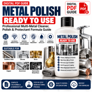Metal Polish Formula, Metal Polish Formulation, Metal Polish Manufacturing Formula, Metal Polish Making Formula, Ready To Use Metal Polish, RTU Metal Polish, Multi Metal Polish, Metal Cleaner Polish Formula, Metal Cleaner Formula, Metal Protection Formula, Stainless Steel Polish Formula, Chrome Polish Formula, Brass Polish Formula, Copper Polish Formula, Aluminium Polish Formula, Automotive Metal Polish, Metal Shine Formula, Mirror Finish Metal Polish, High Gloss Metal Polish, Professional Metal Polish, Commercial Metal Polish, Metal Polish Manufacturing, Metal Polish Chemical Formula, Silicone Metal Polish, Microcrystalline Wax Polish, Aluminium Oxide Polish, Metal Polish Formula PDF, Metal Care Formula PDF, Private Label Metal Polish, Cleaning Product Formulation, Chemical Manufacturing Guide, Digital Formula Download, Professional Formula PDF, Mannat Enterprises